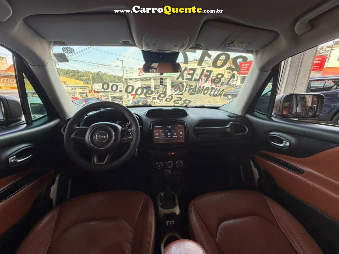 JEEP   RENEGADE1.8 4X2 FLEX 16V AUT.   PRETO 2017 1.8 FLEX - Loja