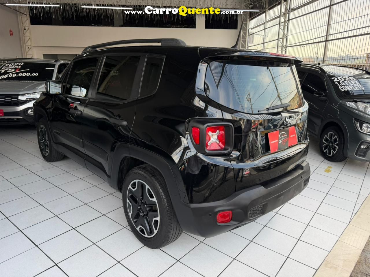 JEEP   RENEGADE1.8 4X2 FLEX 16V AUT.   PRETO 2017 1.8 FLEX - Loja