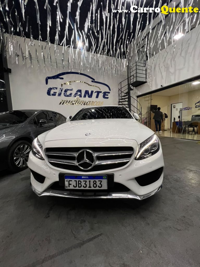 MERCEDES-BENZ   C-250 SPORT 2.0 16V 211CV AUT.   BRANCO 2016 2.0 GASOLINA - Loja