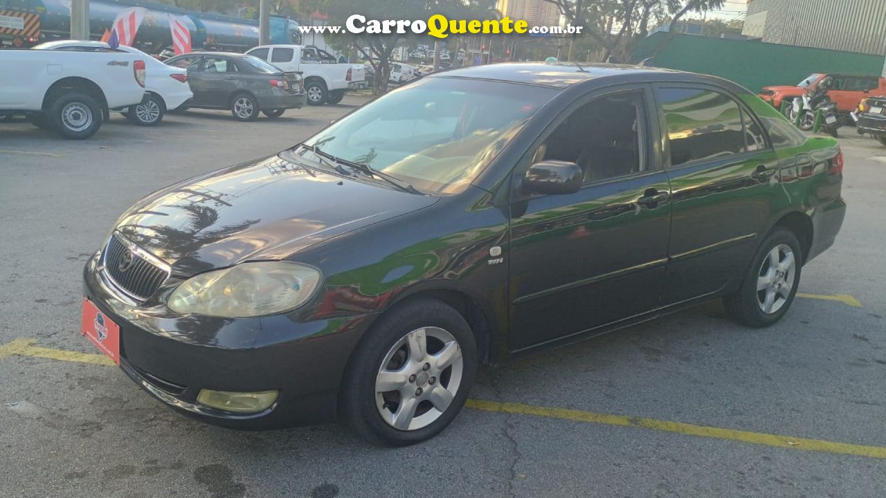 TOYOTA   COROLLA XEI 1.81.8 FLEX 16V AUT.   PRETO 2006 1.8 FLEX - Loja