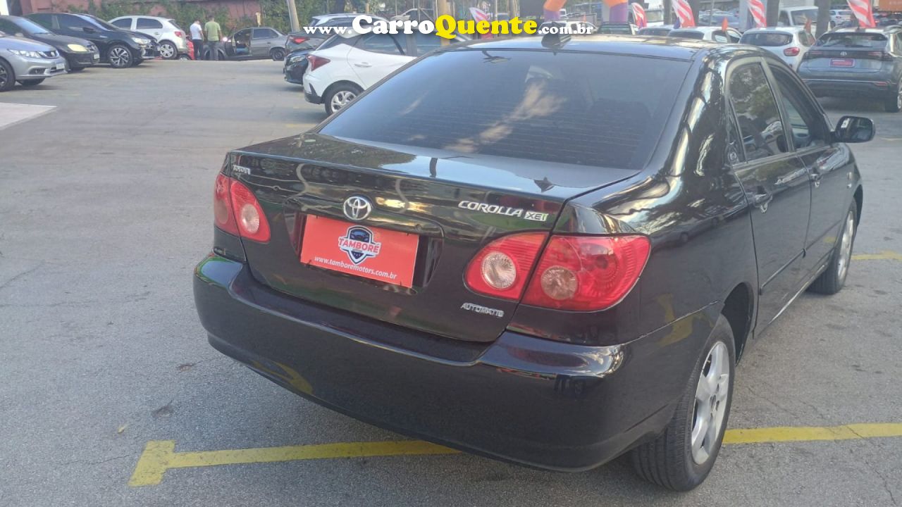 TOYOTA   COROLLA XEI 1.81.8 FLEX 16V AUT.   PRETO 2006 1.8 FLEX - Loja