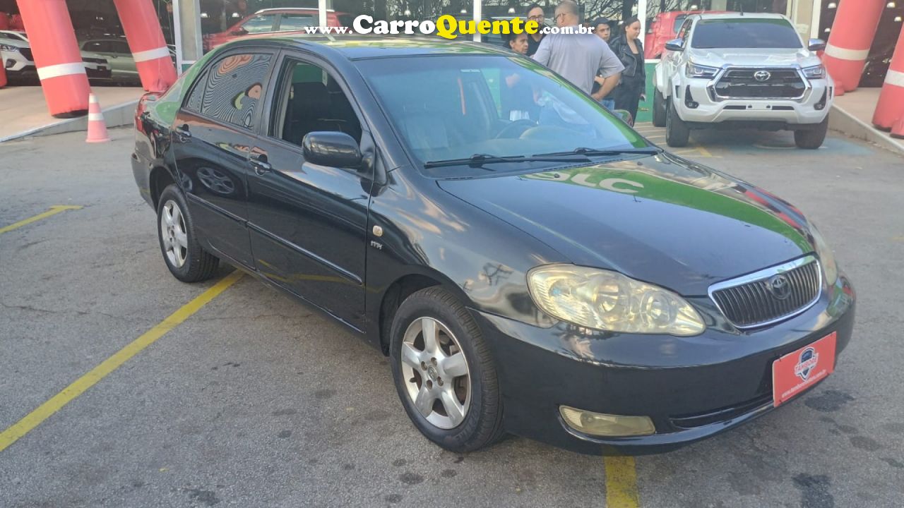 TOYOTA   COROLLA XEI 1.81.8 FLEX 16V AUT.   PRETO 2006 1.8 FLEX - Loja