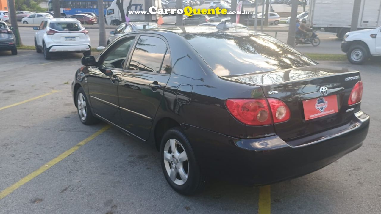 TOYOTA   COROLLA XEI 1.81.8 FLEX 16V AUT.   PRETO 2006 1.8 FLEX - Loja