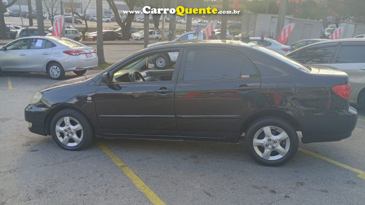 TOYOTA   COROLLA XEI 1.81.8 FLEX 16V AUT.   PRETO 2006 1.8 FLEX - Loja