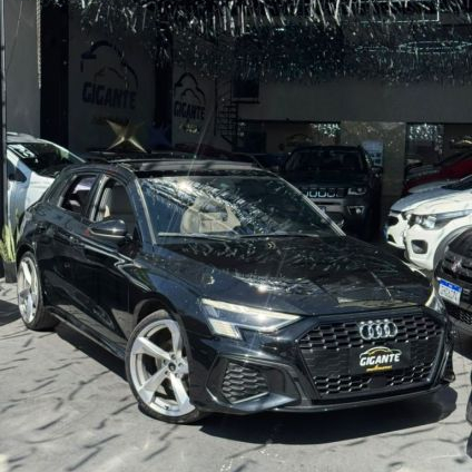 AUDI   A3 SPORTB. S-LINE 2.0 TFSI S-TRON.(HÍB.)   PRETO 2022 2.0 GASOLINA