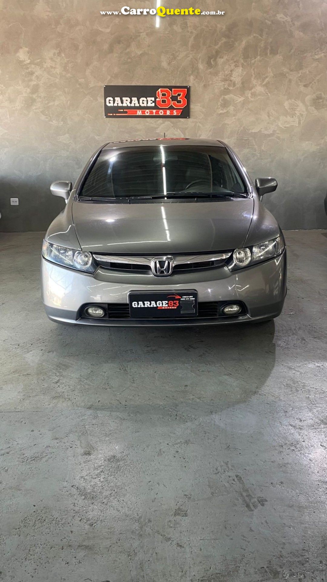 HONDA   CIVIC SEDAN LXS 1.81.8 FLEX 16V AUT. 4P   CINZA 2007 1.8 FLEX - Loja