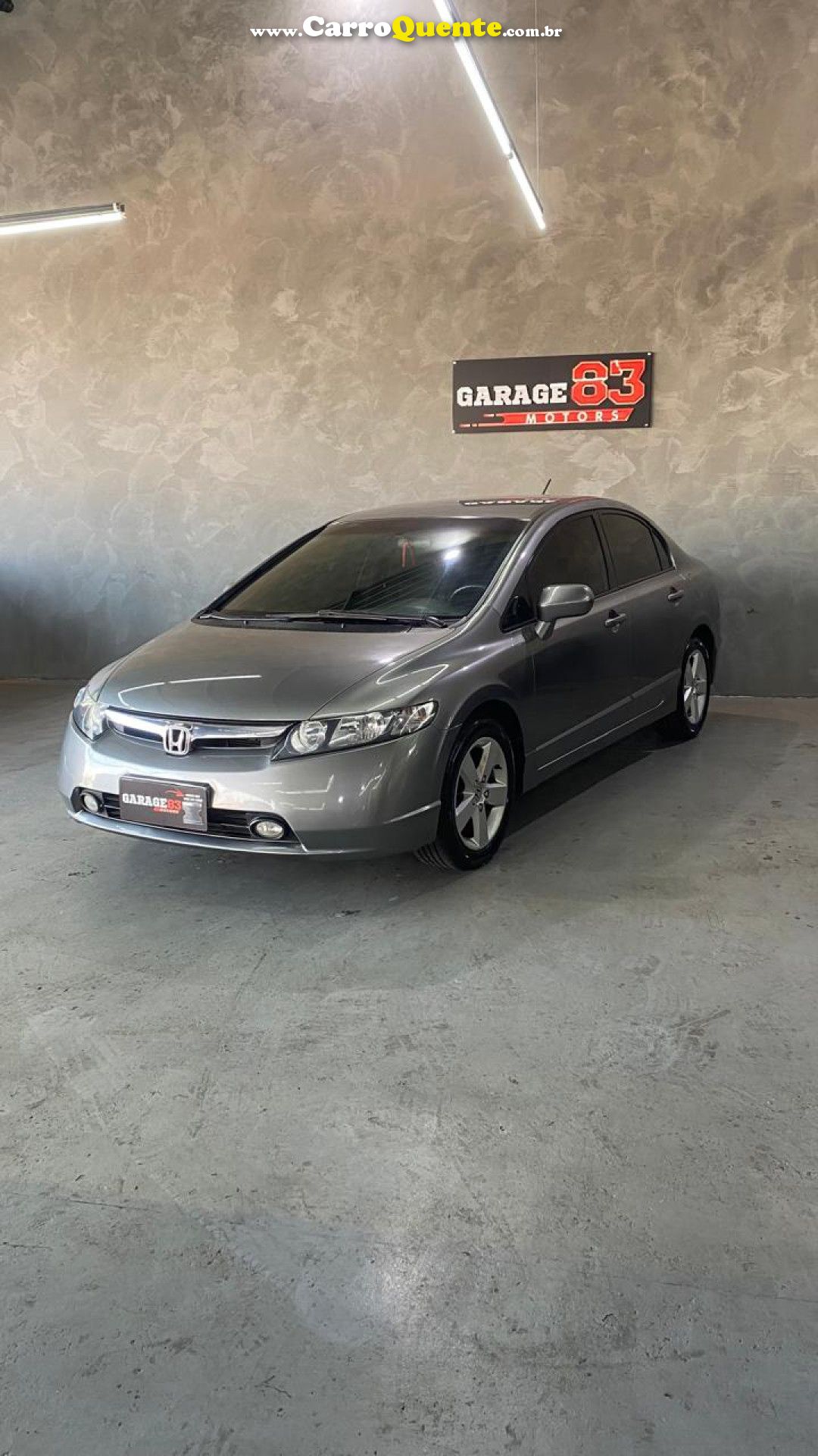 HONDA   CIVIC SEDAN LXS 1.81.8 FLEX 16V AUT. 4P   CINZA 2007 1.8 FLEX - Loja