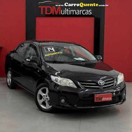 TOYOTA   COROLLA XEI 2.0 FLEX 16V AUT.   PRETO 2014 2.0 FLEX
