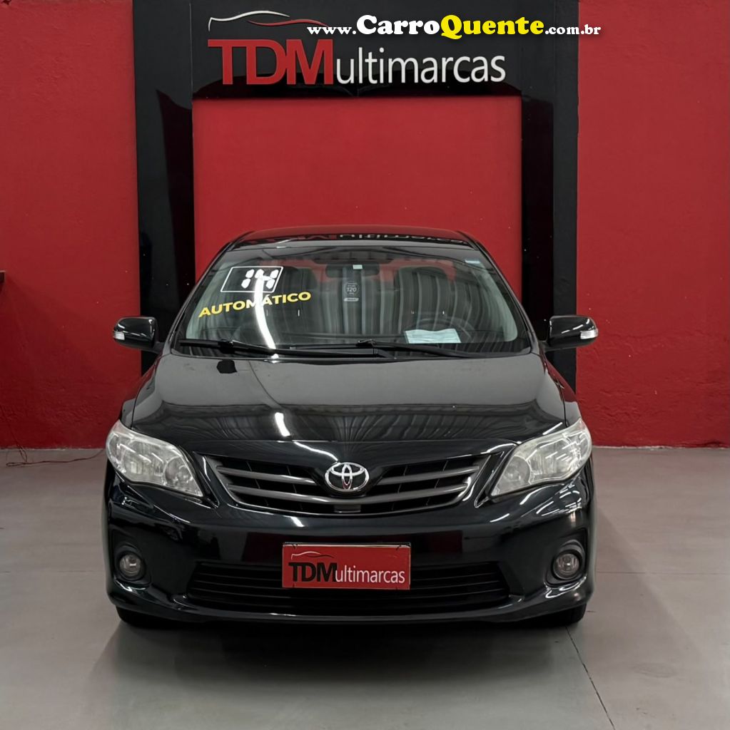 TOYOTA   COROLLA XEI 2.0 FLEX 16V AUT.   PRETO 2014 2.0 FLEX - Loja