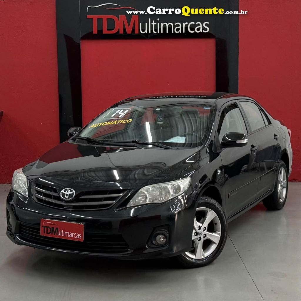 TOYOTA   COROLLA XEI 2.0 FLEX 16V AUT.   PRETO 2014 2.0 FLEX - Loja