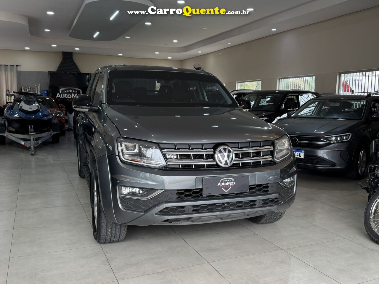 VOLKSWAGEN   AMAROK HIGHLINE CD 3.0 4X4 TB DIES. AUT.   CINZA 2018 3.0 DIESEL - Loja