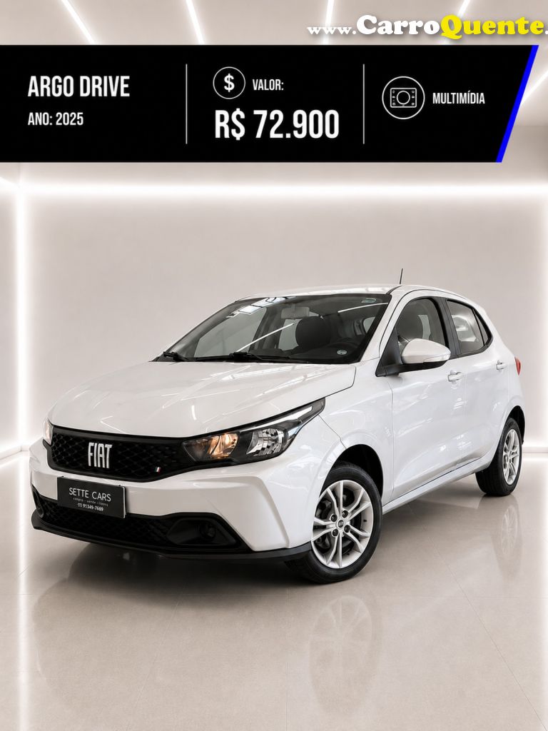 FIAT   ARGO DRIVE 1.0 6V FLEX   PRATA 2025 1.0 FLEX - Loja