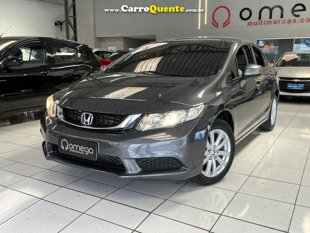 HONDA   CIVIC SEDAN LXS 1.81.8 FLEX 16V AUT. 4P   CINZA 2015 1.8 FLEX - Loja