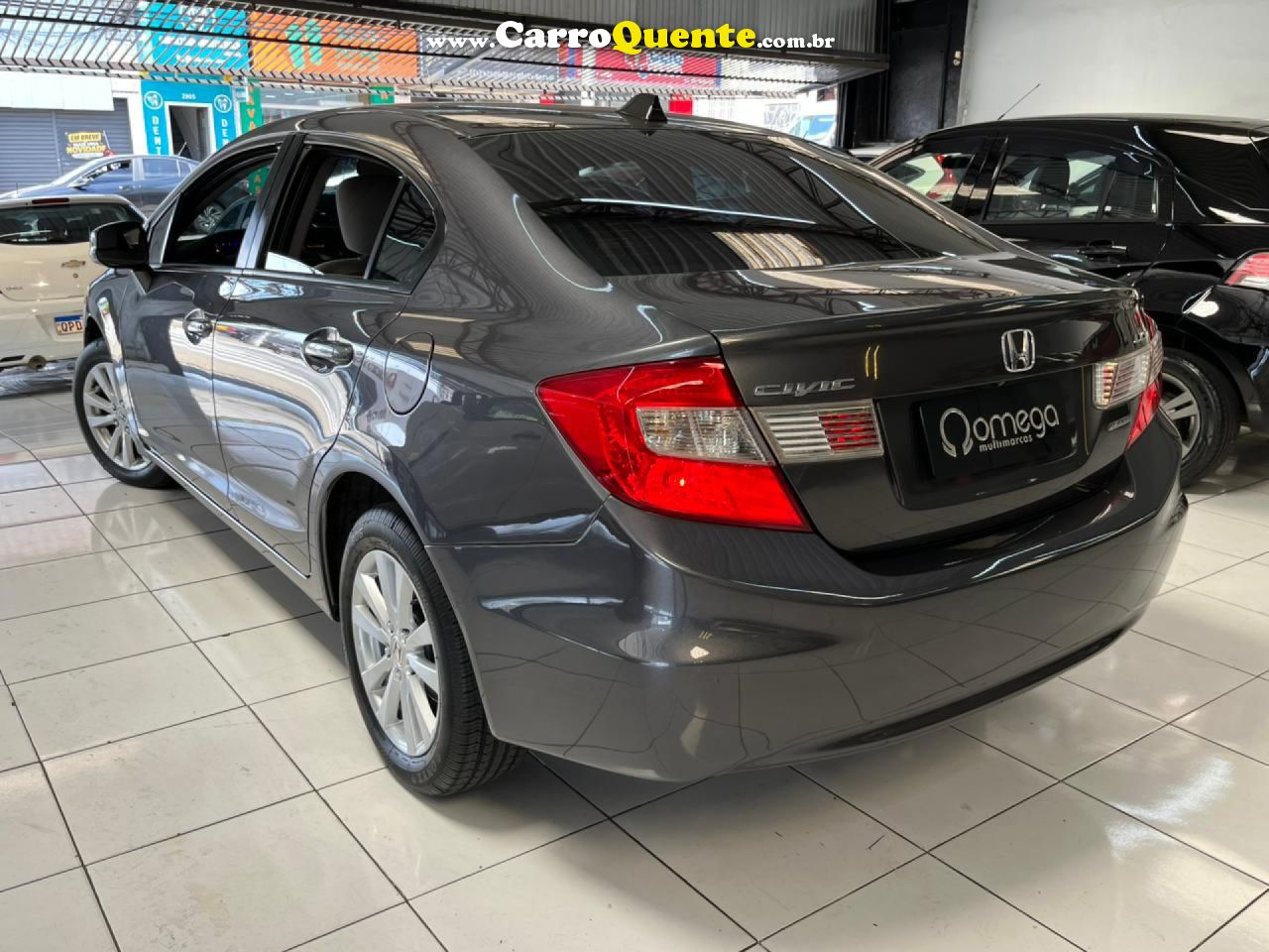 HONDA   CIVIC SEDAN LXS 1.81.8 FLEX 16V AUT. 4P   CINZA 2015 1.8 FLEX - Loja