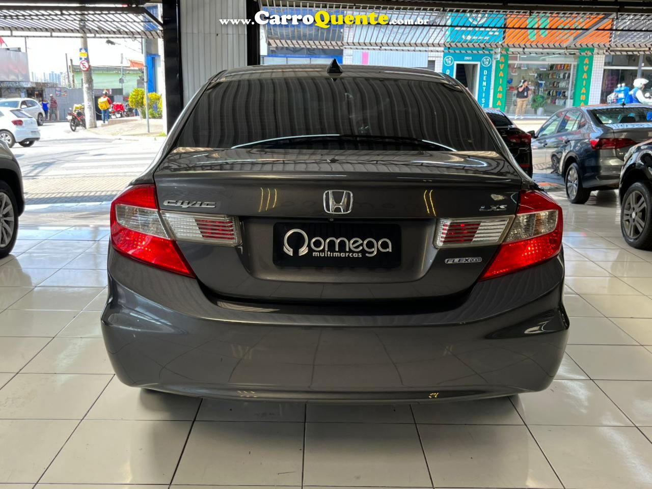HONDA   CIVIC SEDAN LXS 1.81.8 FLEX 16V AUT. 4P   CINZA 2015 1.8 FLEX - Loja