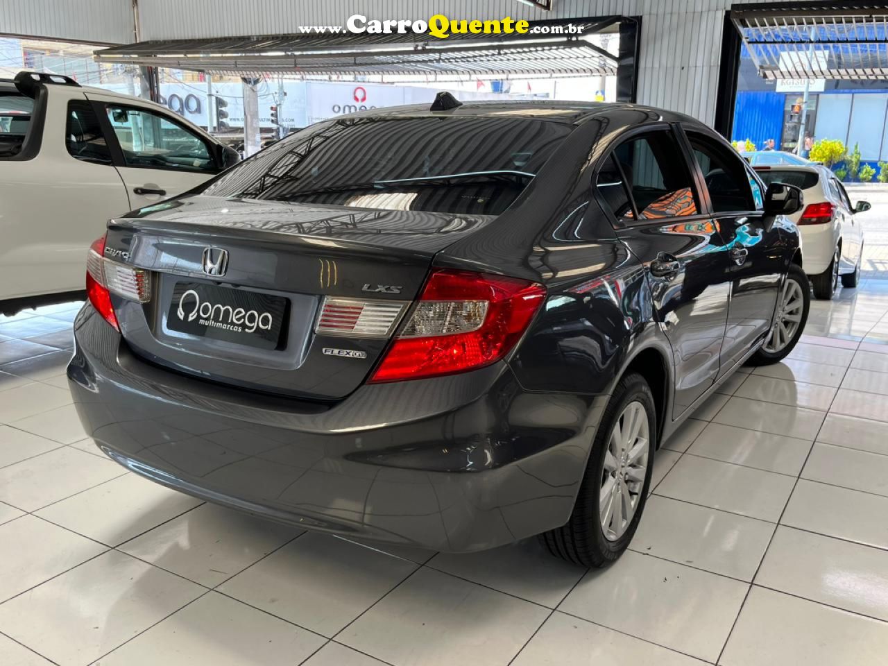 HONDA   CIVIC SEDAN LXS 1.81.8 FLEX 16V AUT. 4P   CINZA 2015 1.8 FLEX - Loja