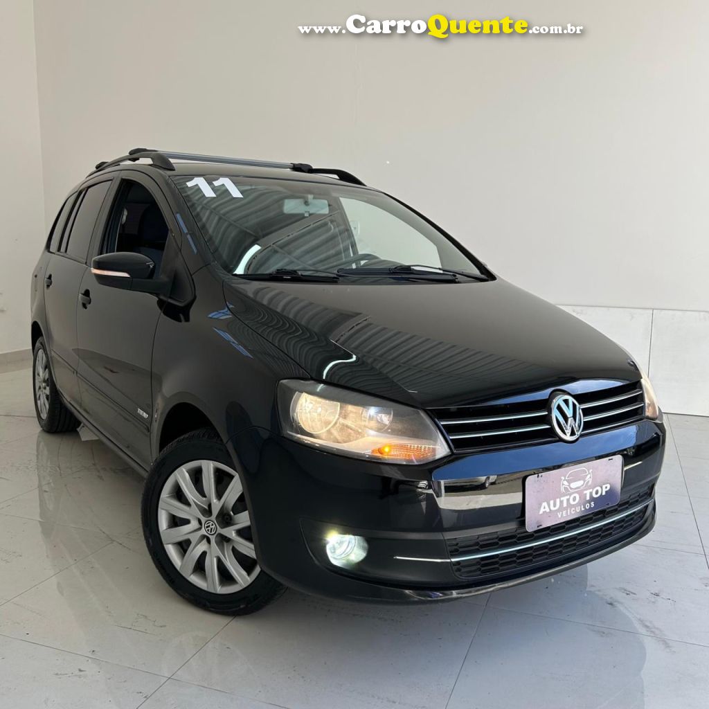 VOLKSWAGEN   SPACEFOX 1.6 1.6 TREND TOTAL FLEX 8V 5P   PRETO 2011 1.6 FLEX - Loja