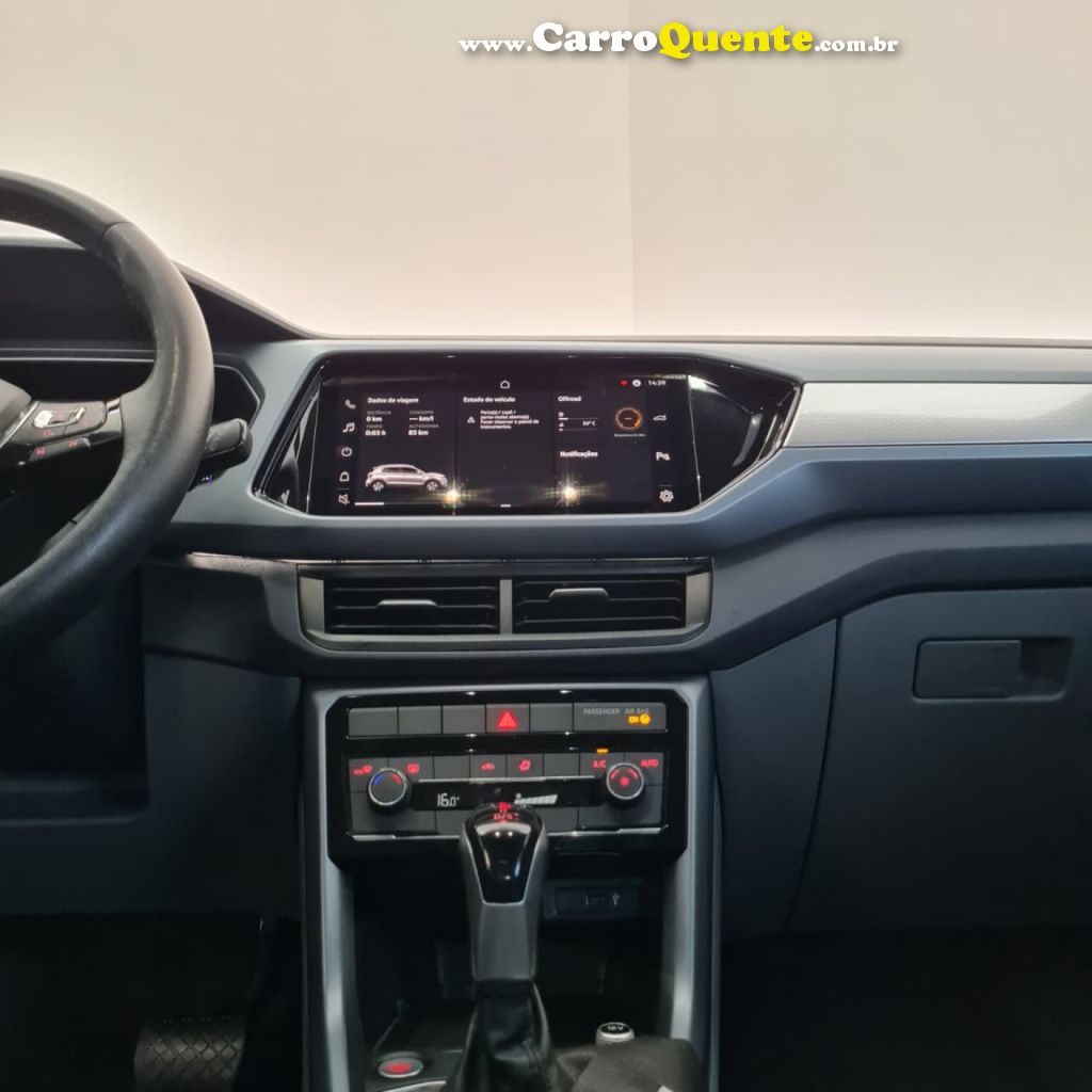 VOLKSWAGEN   T-CROSS COMFORTLINE 1.0 TSI FLEX 5P AUT.   BRANCO 2021 1.0 FLEX - Loja