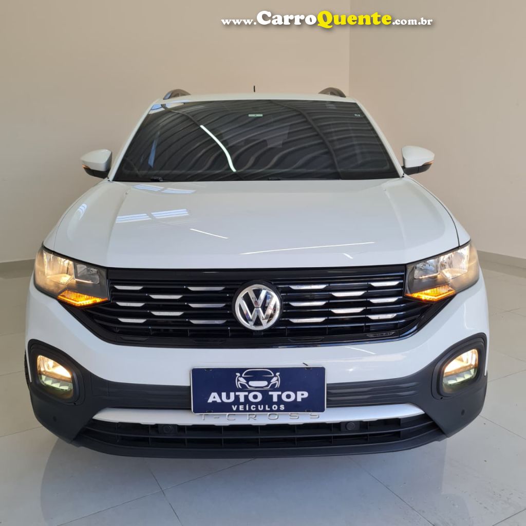 VOLKSWAGEN   T-CROSS COMFORTLINE 1.0 TSI FLEX 5P AUT.   BRANCO 2021 1.0 FLEX - Loja