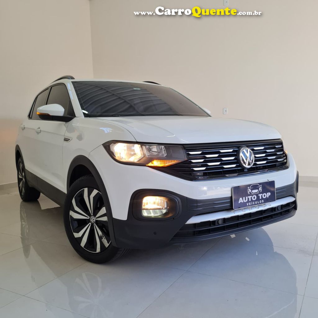 VOLKSWAGEN   T-CROSS COMFORTLINE 1.0 TSI FLEX 5P AUT.   BRANCO 2021 1.0 FLEX - Loja