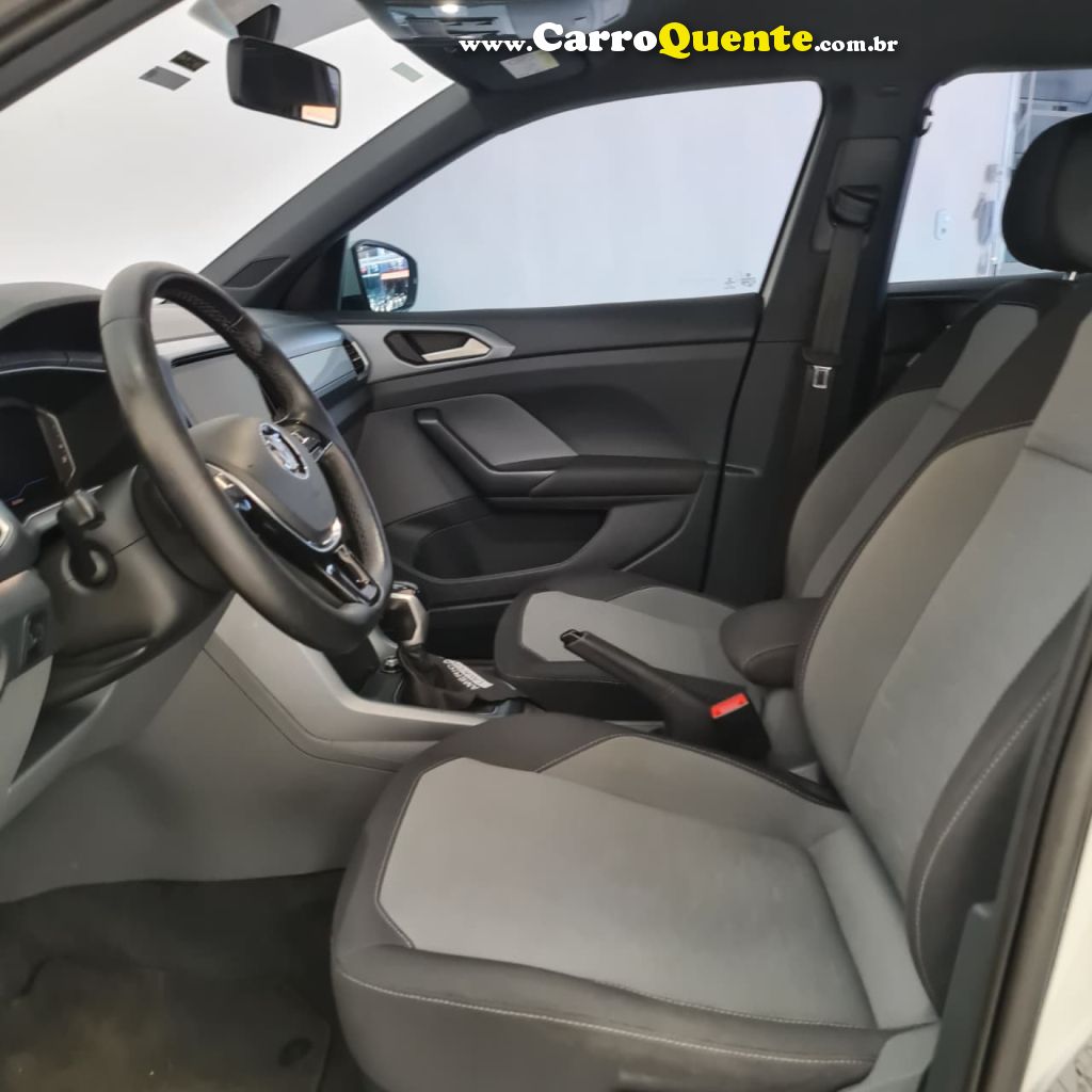 VOLKSWAGEN   T-CROSS COMFORTLINE 1.0 TSI FLEX 5P AUT.   BRANCO 2021 1.0 FLEX - Loja