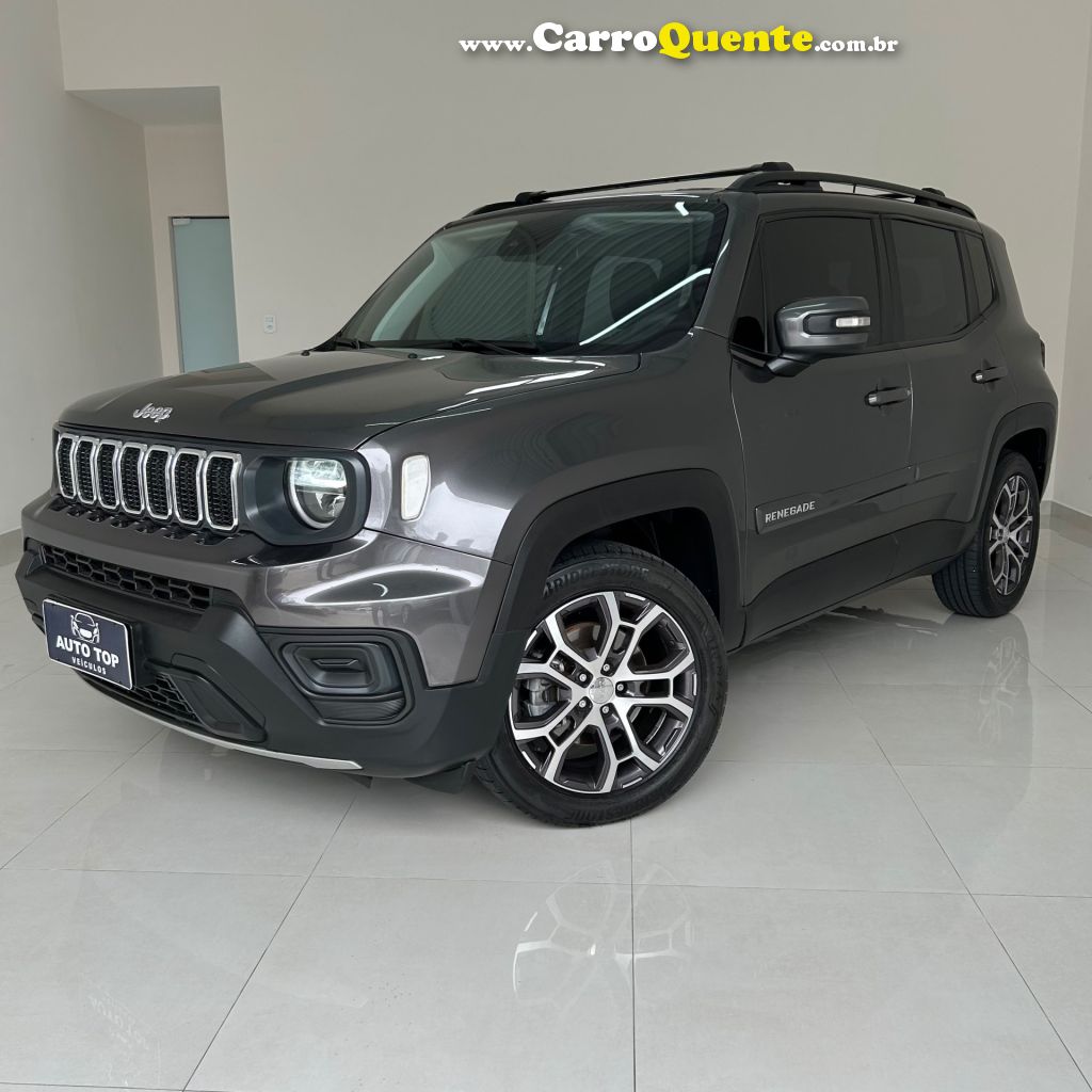 JEEP   RENEGADE LONG. T270 1.3 TB 4X2 FLEX AUT.   CINZA 2023 1.3 FLEX - Loja