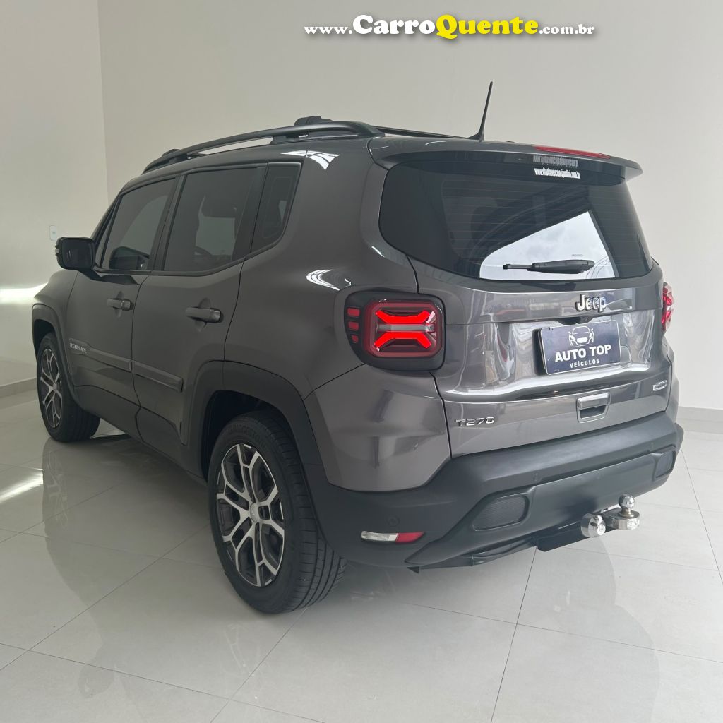 JEEP   RENEGADE LONG. T270 1.3 TB 4X2 FLEX AUT.   CINZA 2023 1.3 FLEX - Loja