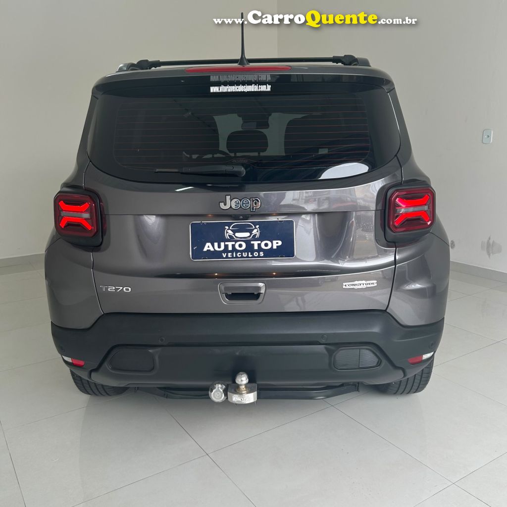 JEEP   RENEGADE LONG. T270 1.3 TB 4X2 FLEX AUT.   CINZA 2023 1.3 FLEX - Loja
