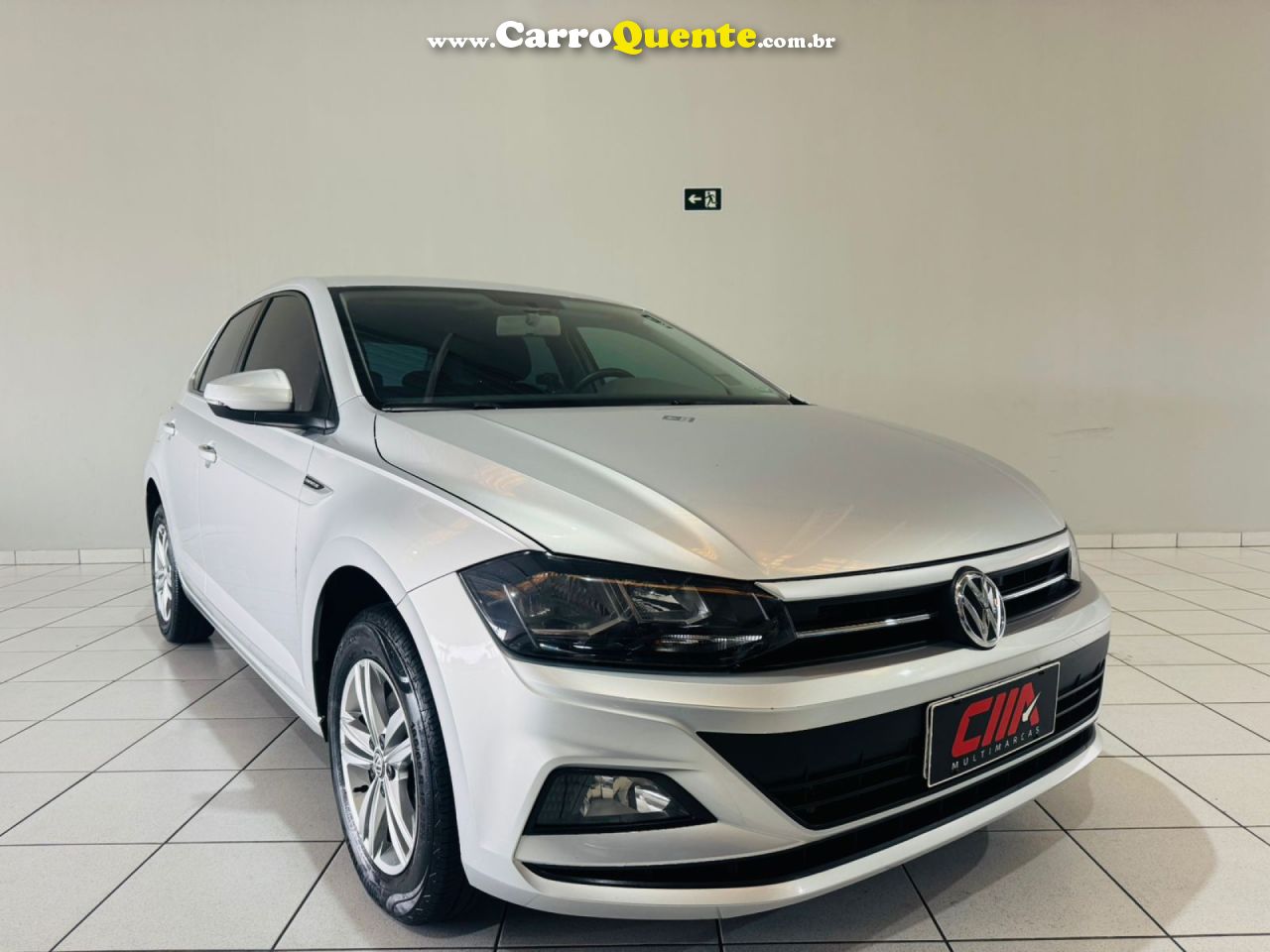 VOLKSWAGEN   POLO COMFORT. 200 TSI 1.0 FLEX 12V AUT.   PRATA 2018 1.0 FLEX - Loja