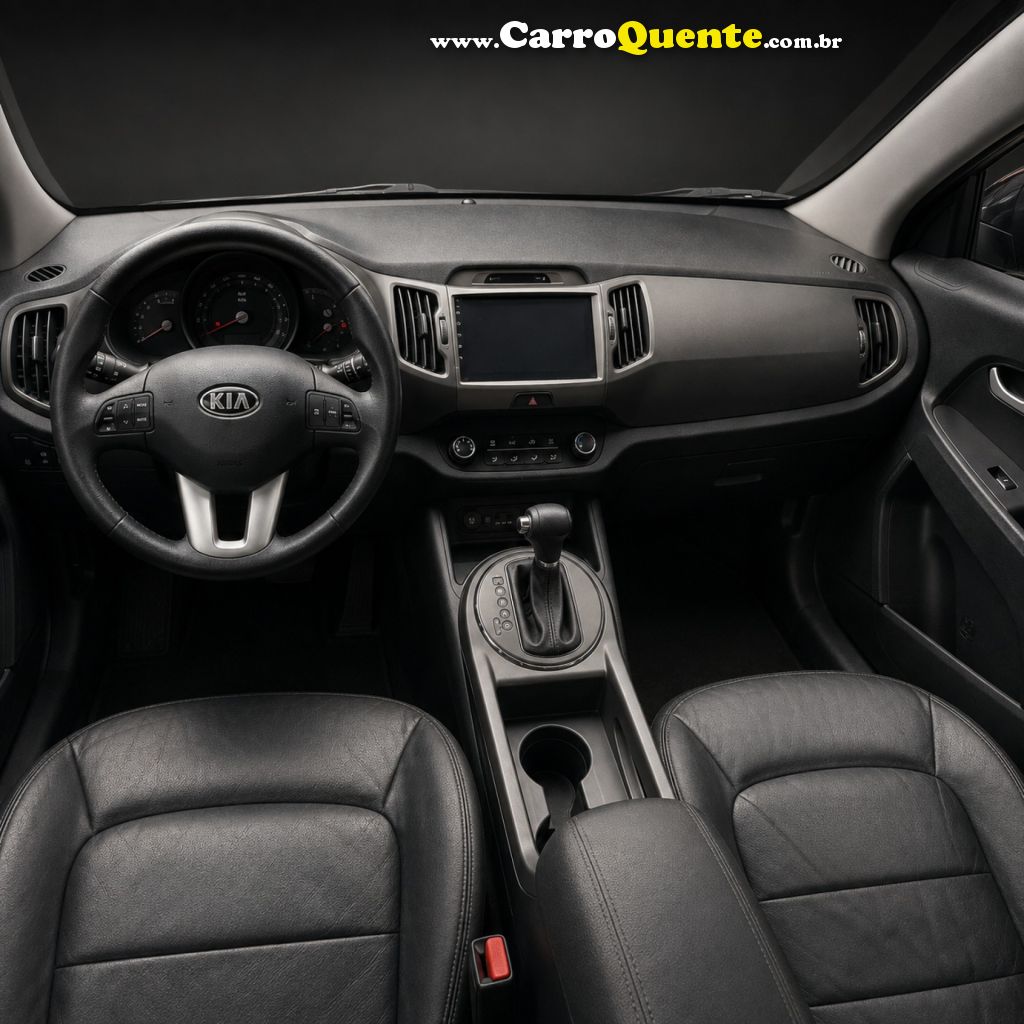 KIA   SPORTAGE LX 2.0 16V 2.0 16V FLEX  AUT.   PRETO 2013 2.0 FLEX - Loja
