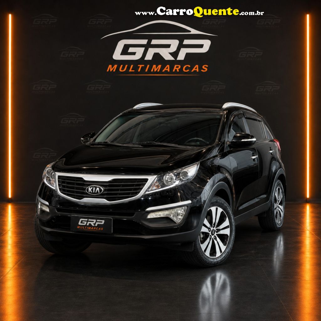 KIA   SPORTAGE LX 2.0 16V 2.0 16V FLEX  AUT.   PRETO 2013 2.0 FLEX - Loja