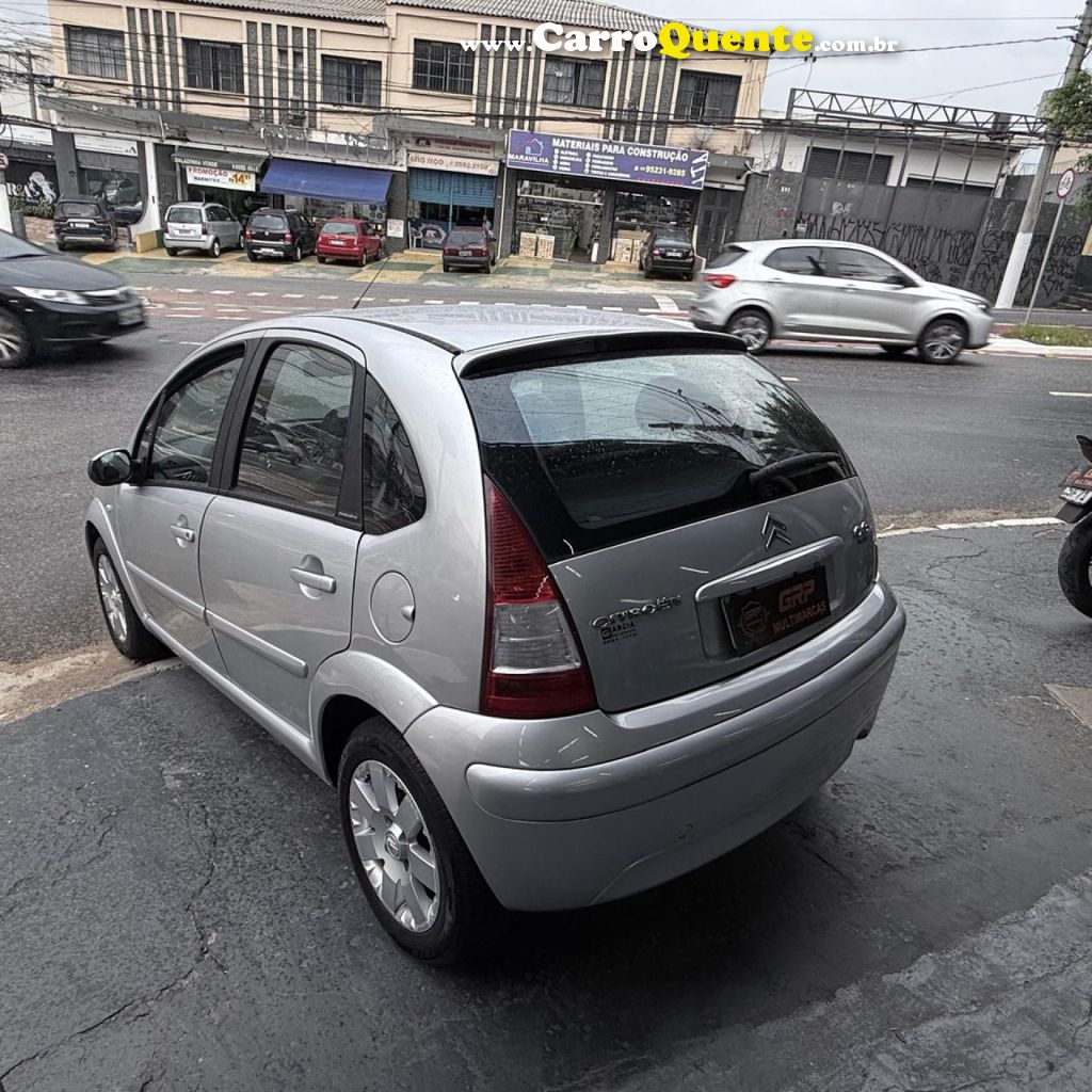 CITROËN   C3 EXCLUSIVE 1.4 FLEX 8V 5P   PRATA 2012 1.4 FLEX - Loja