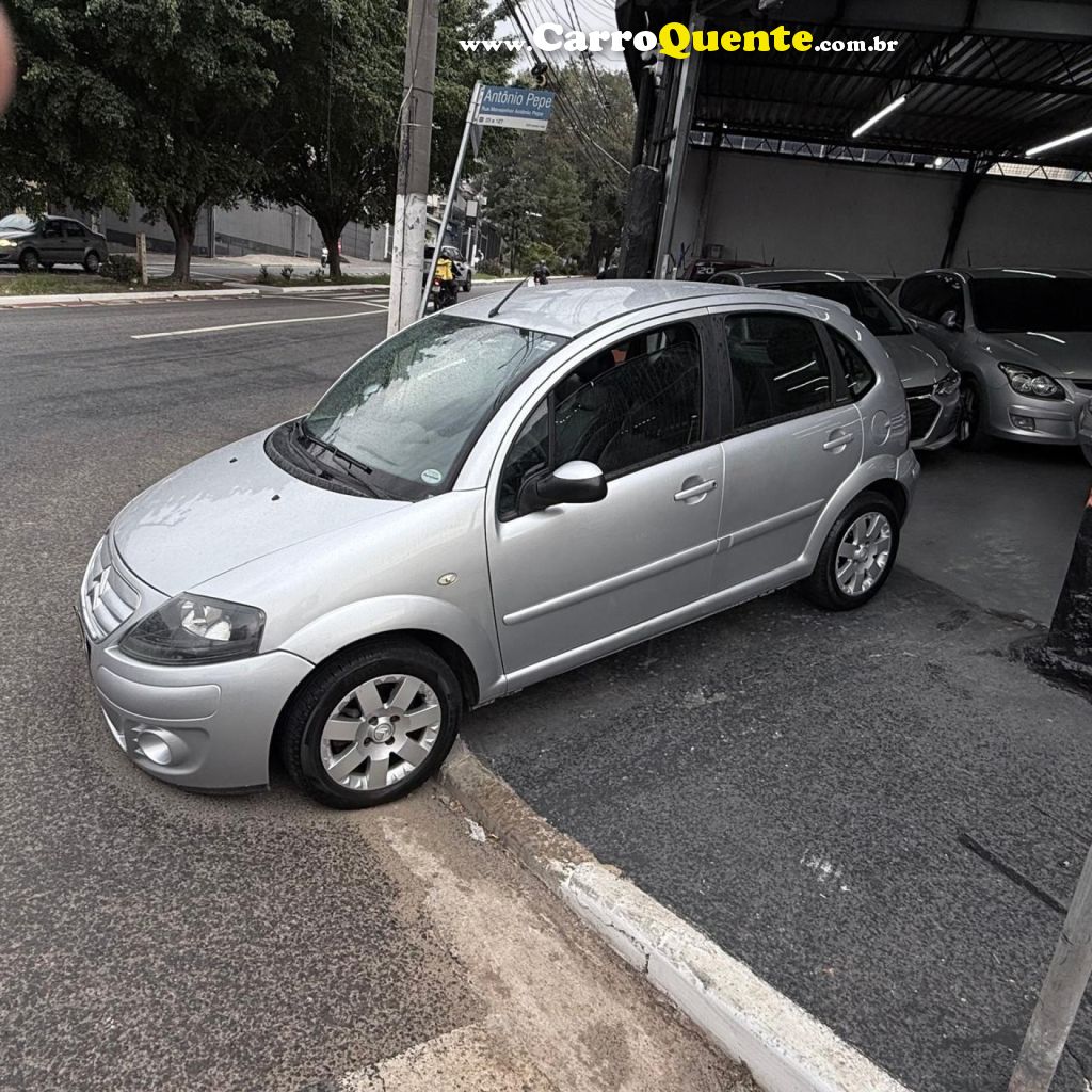 CITROËN   C3 EXCLUSIVE 1.4 FLEX 8V 5P   PRATA 2012 1.4 FLEX - Loja