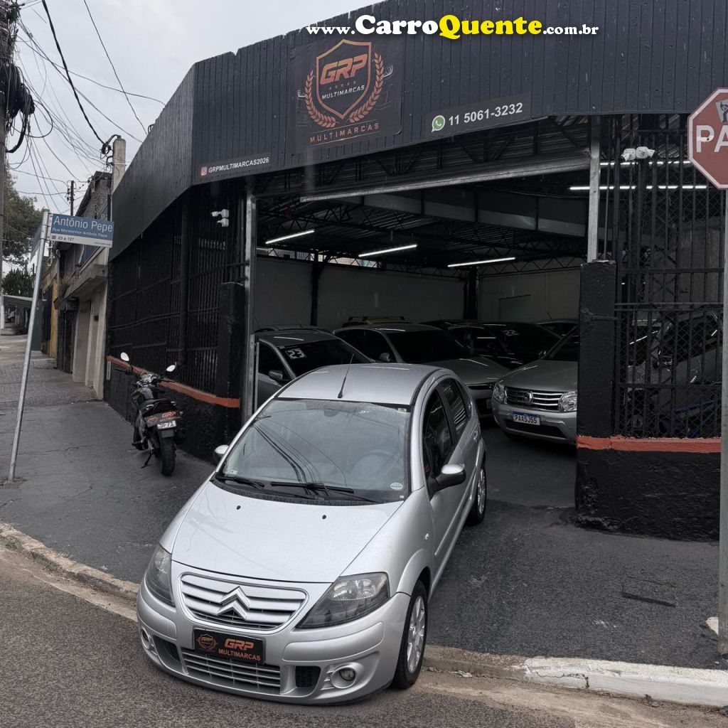 CITROËN   C3 EXCLUSIVE 1.4 FLEX 8V 5P   PRATA 2012 1.4 FLEX - Loja