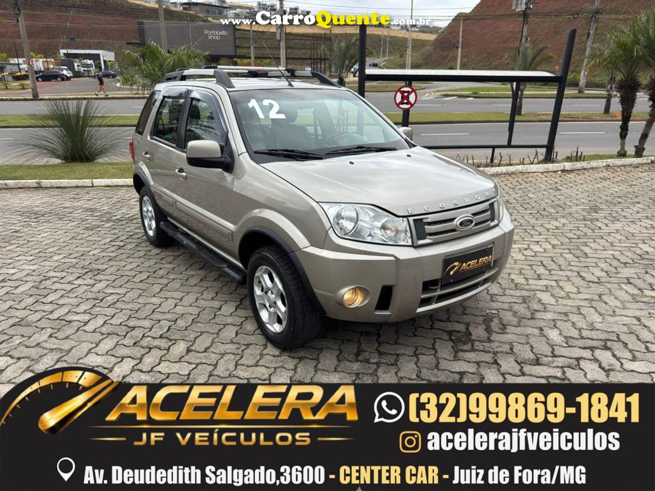 FORD   ECOSPORT XLT 1.6 1.6 FLEX 8V 5P   PRATA 2012 1.6 FLEX - Loja