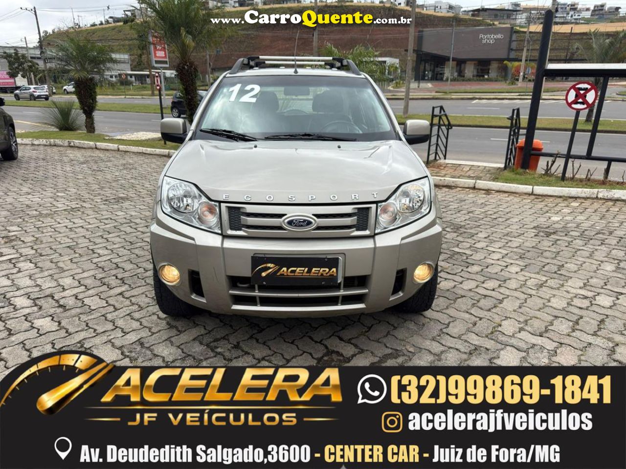 FORD   ECOSPORT XLT 1.6 1.6 FLEX 8V 5P   PRATA 2012 1.6 FLEX - Loja