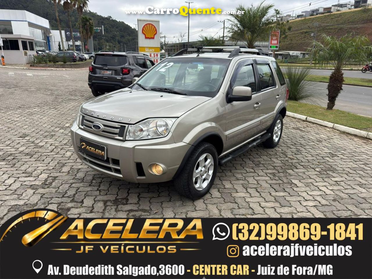 FORD   ECOSPORT XLT 1.6 1.6 FLEX 8V 5P   PRATA 2012 1.6 FLEX - Loja