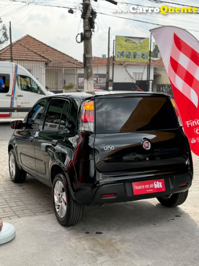 FIAT   UNO ATTRACTIVE 1.0 FIRE FLEX 8V 5P   PRETO 2021 1.0 FLEX - Loja