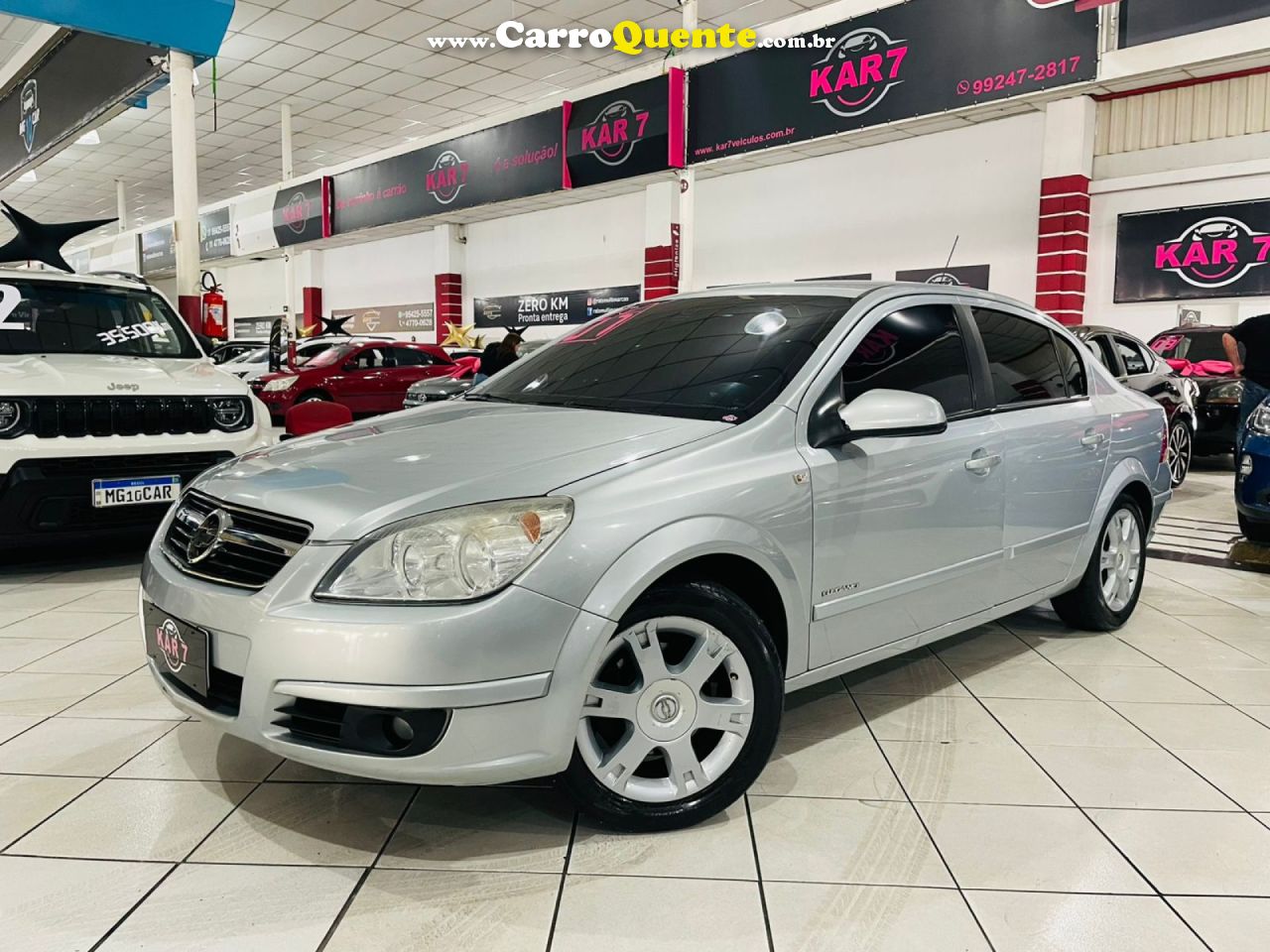 CHEVROLET   VECTRA ELEGAN. 2.0 MPFI 8V FLEXPOWER MEC   PRATA 2007 2.0 FLEX - Loja