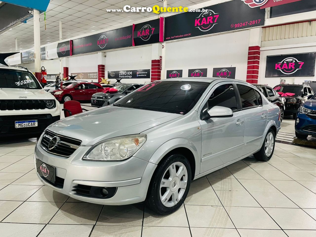 CHEVROLET   VECTRA ELEGAN. 2.0 MPFI 8V FLEXPOWER MEC   PRATA 2007 2.0 FLEX - Loja