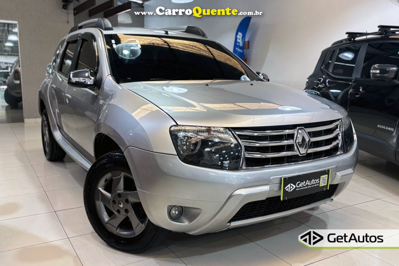 RENAULT   DUSTER DYNAMIQUE 2.0 FLEX 16V AUT.   PRATA 2014 2.0 FLEX - Loja