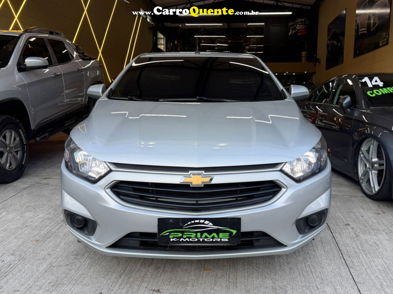 CHEVROLET   ONIX HATCH LT 1.0 8V FLEXPOWER 5P MEC.   PRATA 2019 1.0 FLEX - Loja