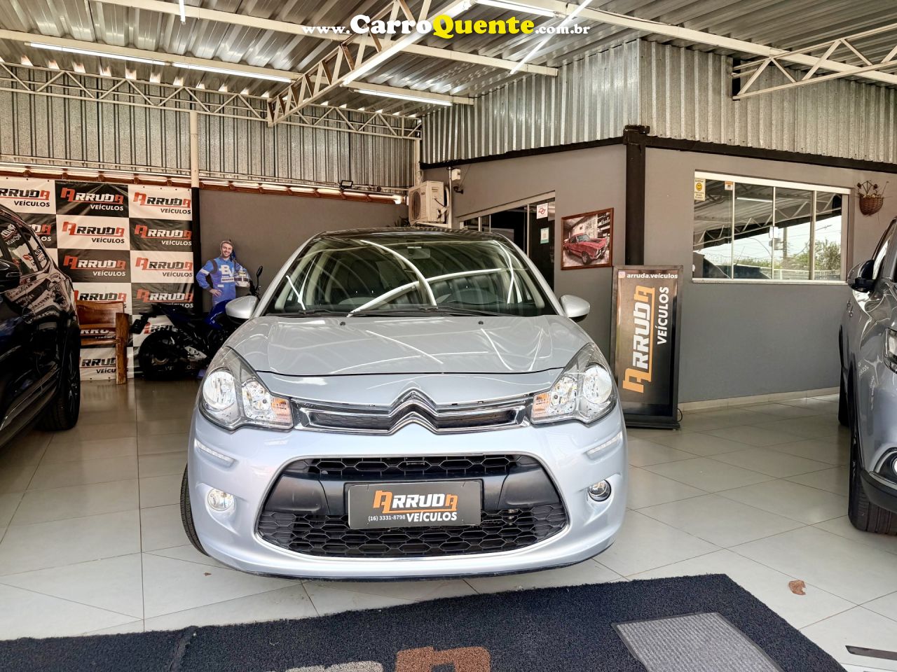 CITROËN   C3 TENDANCE 1.5 FLEX 8V 5P MEC.   PRATA 2015 1.5 FLEX - Loja