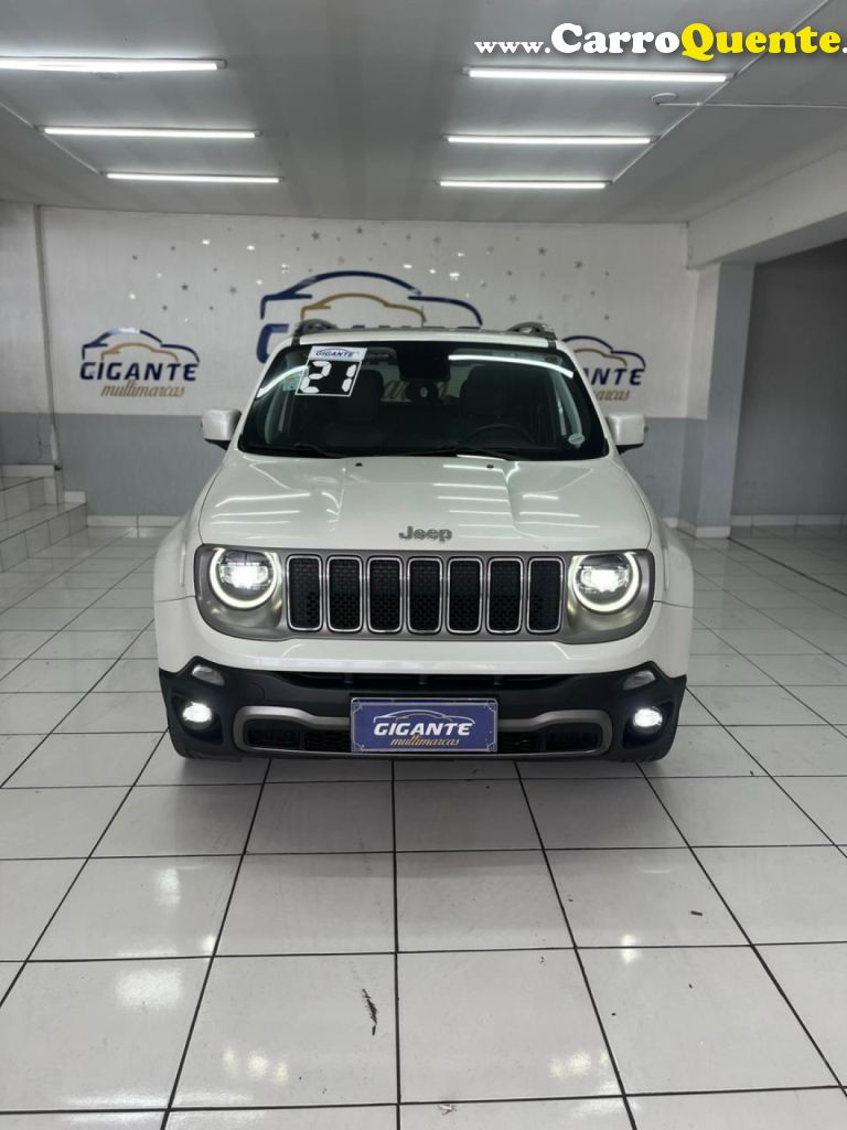 JEEP   RENEGADE LIMITED 1.8 4X2 FLEX 16V AUT.   BRANCO 2021 1.8 FLEX - Loja