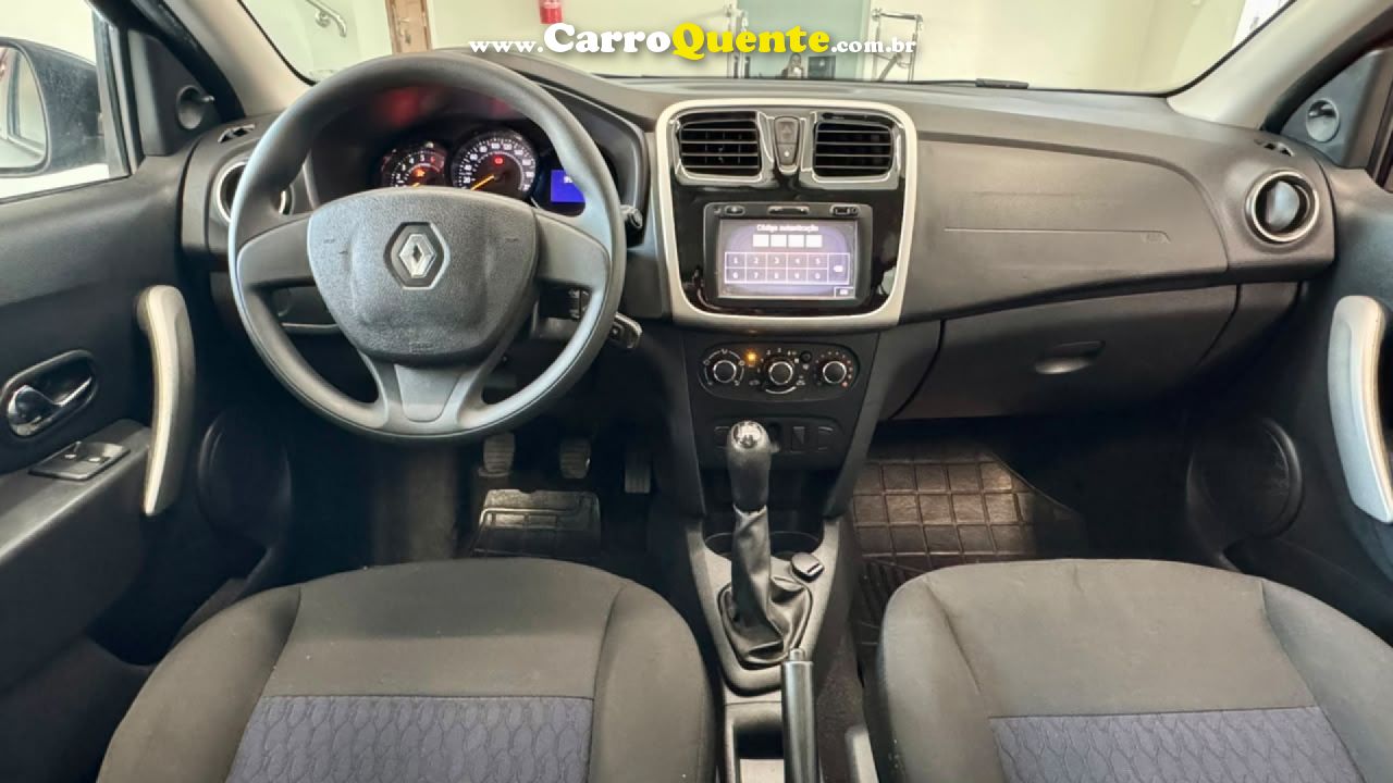 RENAULT   SANDERO EXPRESSION FLEX 1.0 12V 5P   PRETO 2017 1.0 FLEX - Loja