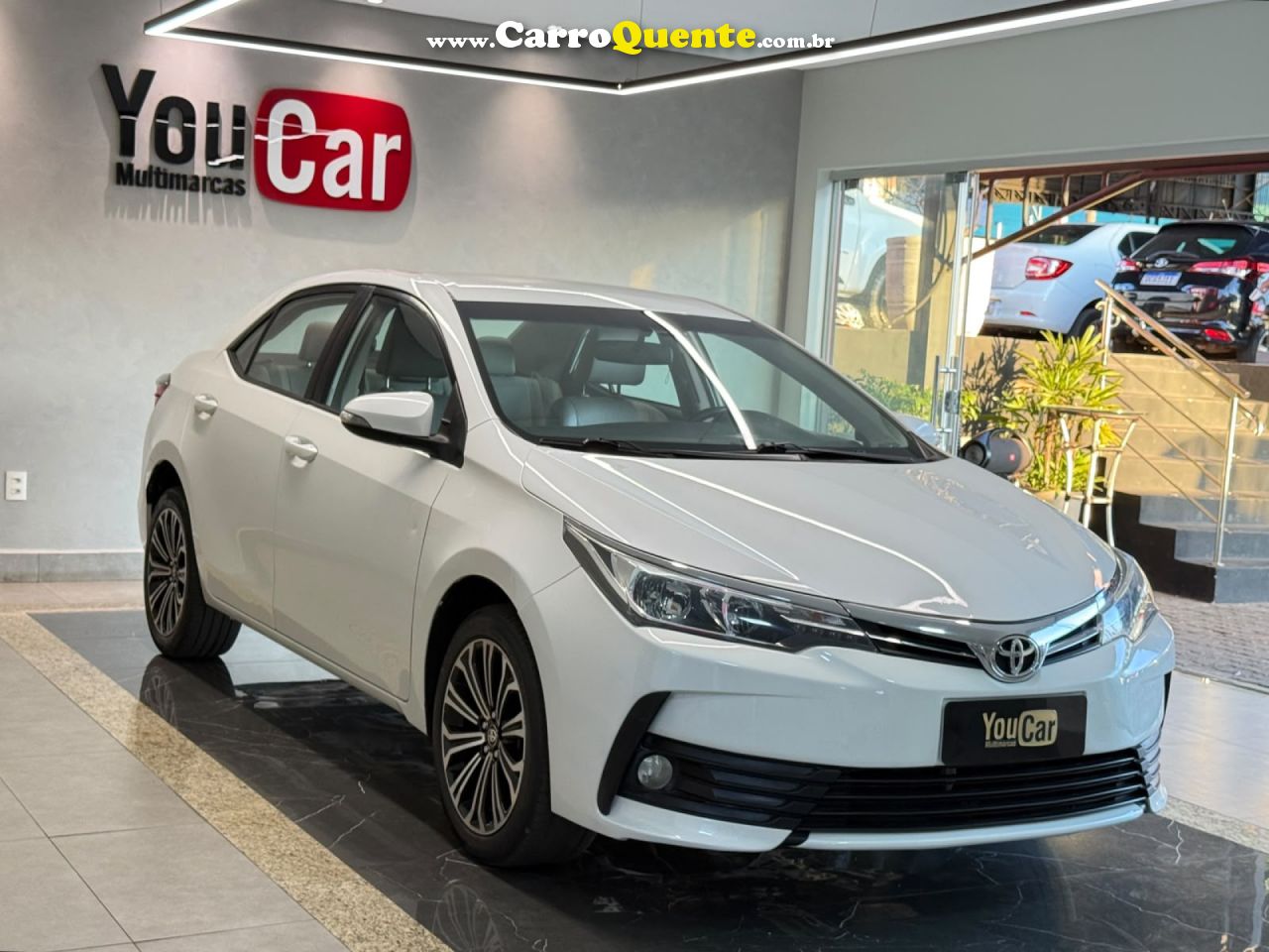 TOYOTA   COROLLA GLI UPPER 1.8 FLEX 16V AUT.   BRANCO 2018 1.8 FLEX - Loja