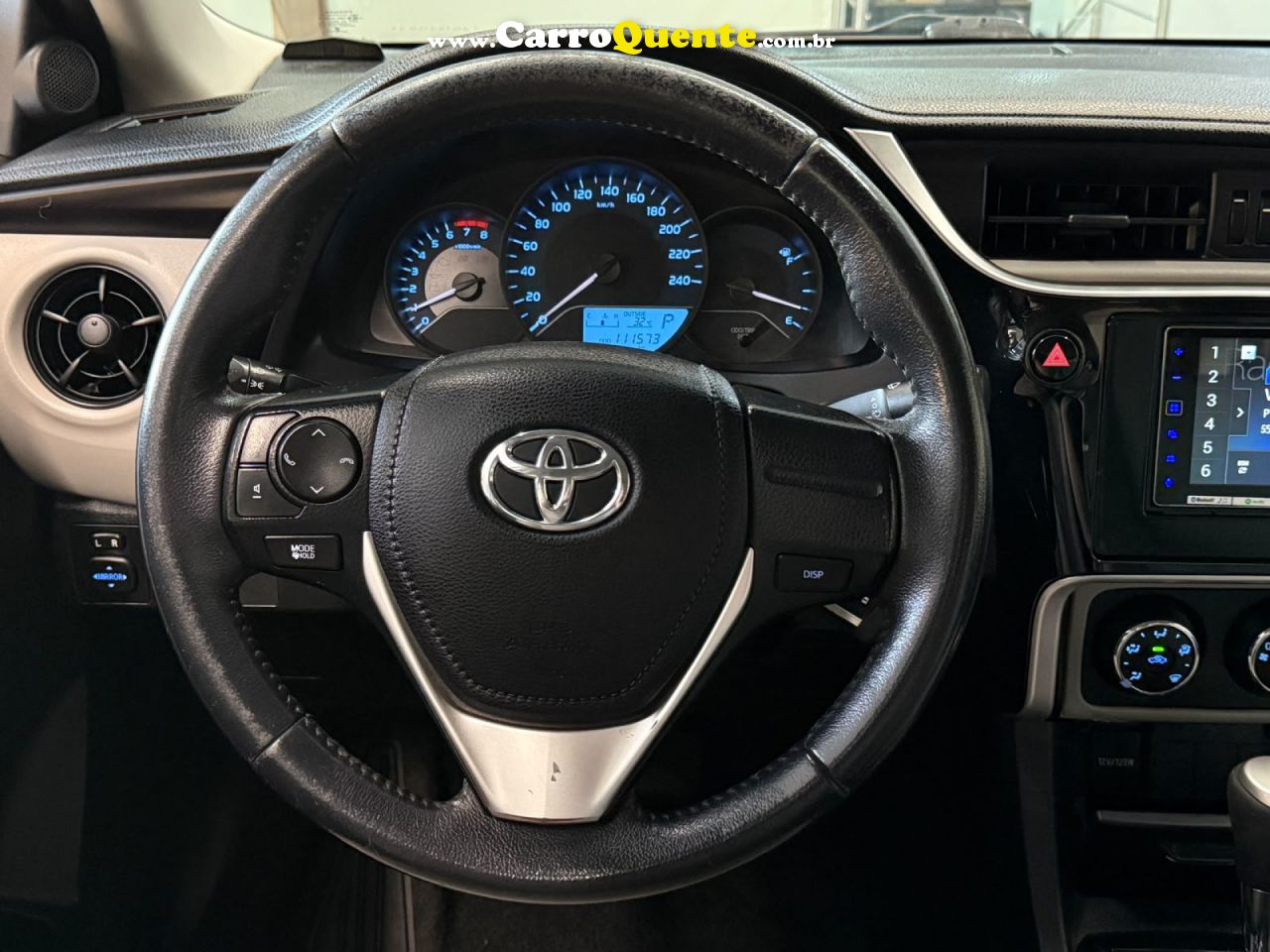 TOYOTA   COROLLA GLI UPPER 1.8 FLEX 16V AUT.   BRANCO 2018 1.8 FLEX - Loja