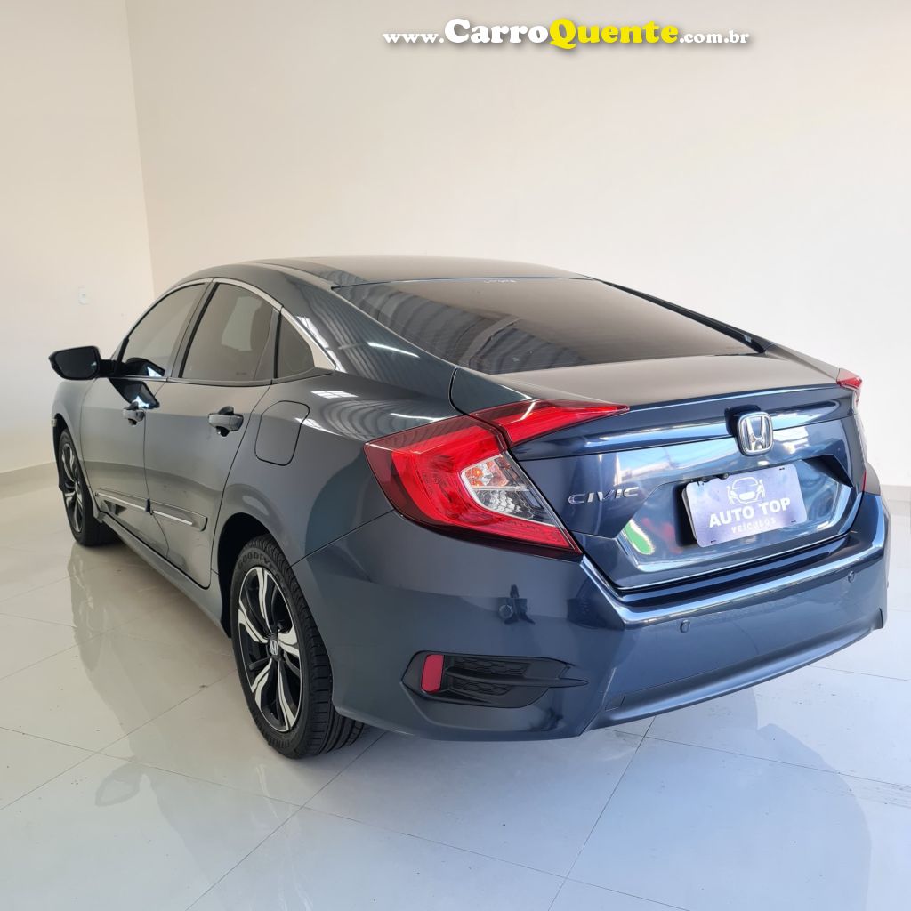 HONDA   CIVIC SEDAN EXL 2.0 FLEX 16V AUT.4P   AZUL 2019 2.0 FLEX - Loja