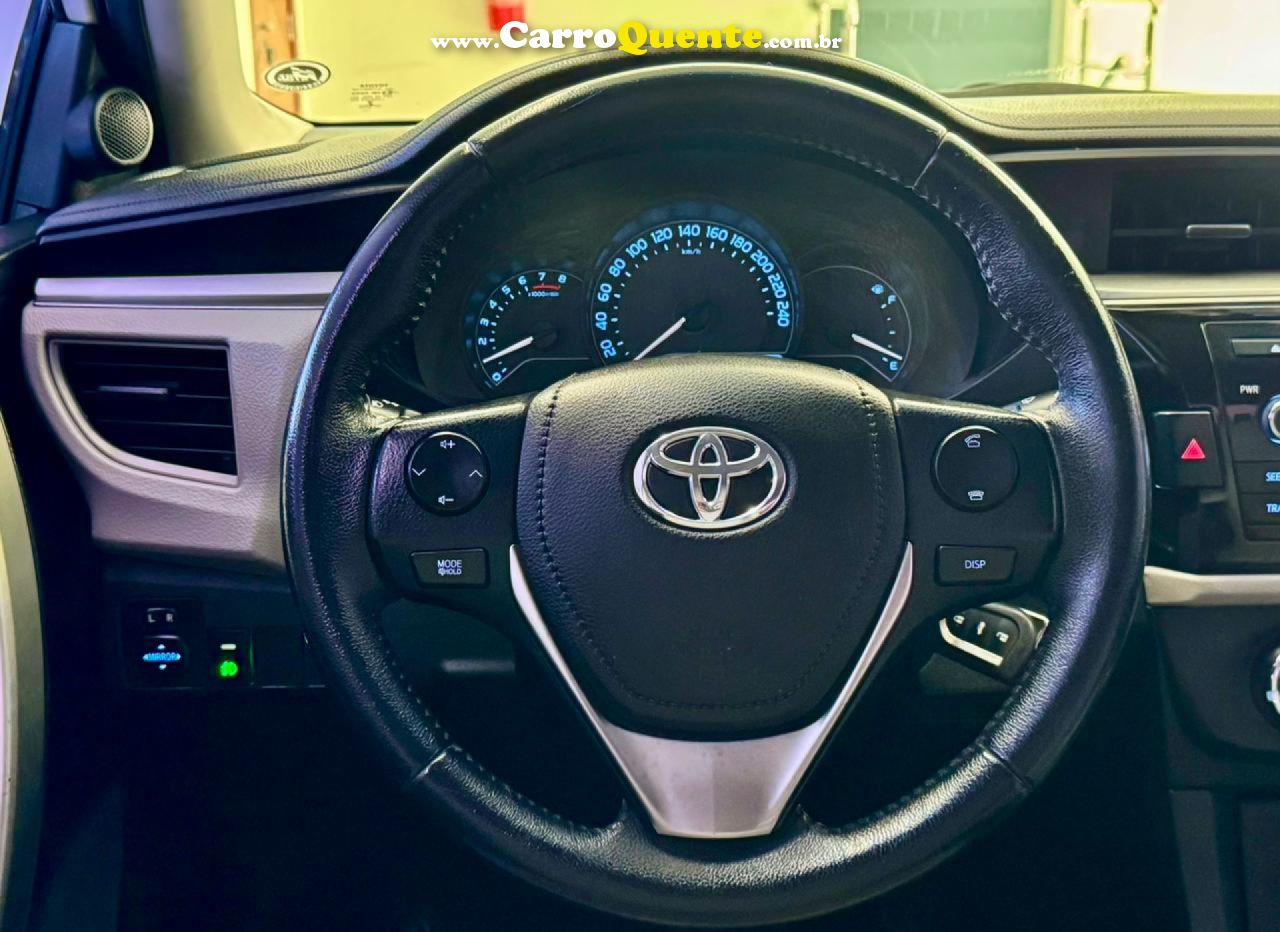 TOYOTA   COROLLA GLI 1.8 FLEX 16V  AUT.   BRANCO 2017 1.8 FLEX - Loja