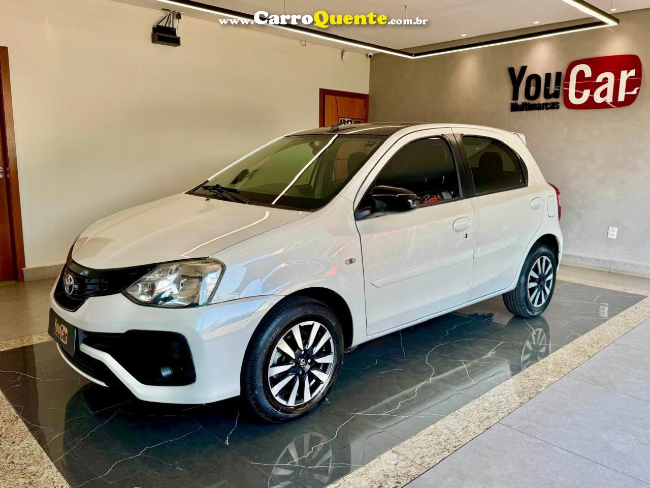 TOYOTA   ETIOS XS 1.5 FLEX 16V 5P AUT.   BRANCO 2018 1.5 FLEX - Loja